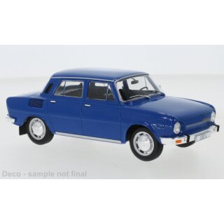 WhiteBox WB124107 Skoda 100L, blau, 1974   Maßstab: 1:24