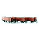 Hädl 115540 3er Set offene Güterwagen mit...