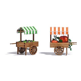 Busch 1826 Marktkarren Kürbis und Salat Spur H0