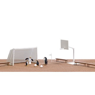 Busch 7926 A-Set: Pinguine Ballspiel Spur H0