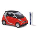 Busch 46226 Smart Fortwo Coupe electric drive, rot, 2012...