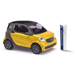 *Busch 50724 Smart Fortwo Electric drive, goldmetallic, 2014  Maßstab 1:87