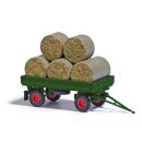 Busch 53009 Anhänger IFA HW 60 mit Strohballen, HD,...