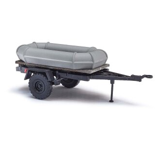 Busch 53607 Anhänger HL10.00 mit Schlauchboot, 1966  Maßstab 1:87