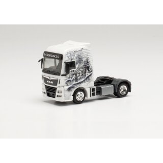 Herpa 314480 MAN TGX XXL Zugmaschine, Lagoudakis 2/Poseidon, Gott des Meeres Maßstab 1:87