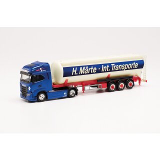 Herpa 314862 Iveco S-Way Silo-Sattelzug, Märte  Maßstab 1:87