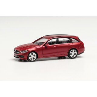 Herpa 430388 MB C-Klasse T-Modell, hyazinthrot metallic  Maßstab 1:87