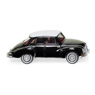 Wiking 012002 DKW Limousine - schwarz mit weißem Dach  Maßstab 1:87