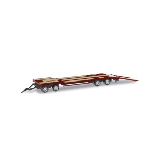 Herpa 076142-008 Goldhofer TU4 Tiefladeanhänger, weinrot  Maßstab 1:87