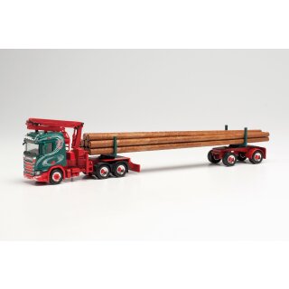Herpa 314770 Scania CS 20 ND Langholztransporter-Sattelzug, Hammann Transporte Maßstab 1:87