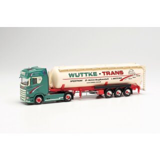 Herpa 314886 Scania CS20 HD Silo-Sattelzug, Wuttke-Trans Burgkunstadt  Maßstab 1:87
