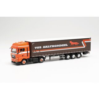 Herpa 315067 MAN TGX GX Gardinenplanen-Sattelzug, Vos Zaltbommel (NL) Maßstab 1:87