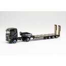 *Herpa 315128 Scania CR ND 4x4 Tieflade-Sattelzug, Wagner...