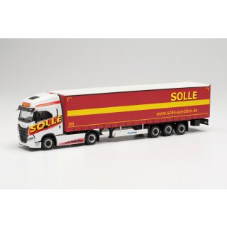 Herpa 315326 Iveco S-Way Gardinenplanen-Sattelzug, Solle  Maßstab 1:87