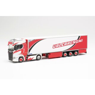 Herpa 315340 Scania CS 20 HD Kühlkoffer-Sattelzug, Valcarenghi (I)  Maßstab 1:87