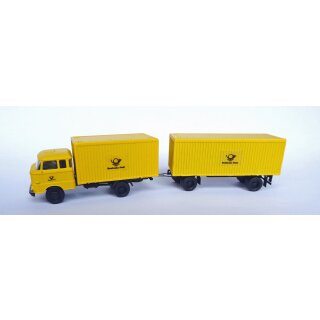 TT-Koch 10-21644  W 50 Möbelkoffer, Speditionskabine, Deutsche Post, gelb  Maßstab: TT