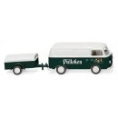 Wiking 030005 VW T2 Kastenwagen mit Anhänger,...
