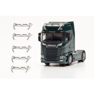 Herpa 054256 Zubehör Lampenbügel mit Signallichtern, chrom, 6 Stück  Maßstab 1:87