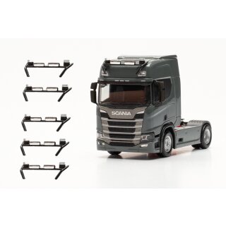 Herpa 054263 Zubehör Lampenbügel mit Signallichtern, schwarz, 6 Stück  Maßstab 1:87