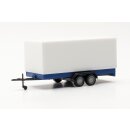 Herpa 055437 PKW Tandem-Planenanhänger,...