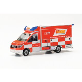 Herpa 096898 MAN TGE Fahrtec RTW, ASB Frankfurt  Maßstab 1:87
