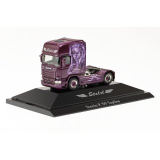 Herpa 111096 Scania R `13 TL Zugmaschine, Stelzl / Eleanor  Maßstab 1:87