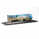 Herpa 122214 MB Actros´16  Kühlkoffer-Sattelzug, Herpa Weltgeschichte Nr.3.2 Maßstab 1:87