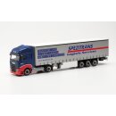 *Herpa 315258 Iveco S-Way LNG Gardinenplanen-Sattelzug,...