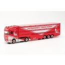 *Herpa 315449 DAF XF SSC Viehtransporter-Sattelzug,...