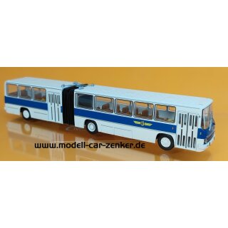 Zenker 03-319 IFA Ikarus 280.03, Überland-Bus, LVB Leipzig, blau/weiß, Wagen 2  Maßstab 1:87