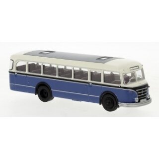 Brekina 59854 IFA H 6 B, Bus, weiß, blau, 1953 Maßstab: 1:87