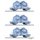 Tillig 01058 3er Set Staubsilowagen, DR, Ep.IV  Spur TT