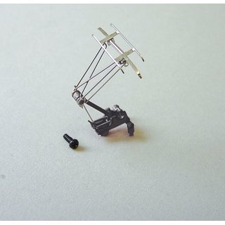 Piko 56157 Spur H0 Stromabnehmer für Hobby-Loks in Metallausführung, grau