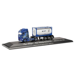 Herpa 122238 Volvo FH Gl. 2020 Tankcontainer-Sattelzug, Ingo Dinges  Maßstab 1:87