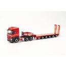 Herpa 315579 MB Actros´18 Semitieflade-Sattelzug,...