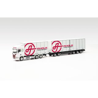 Herpa 315678 Scania CR 20 HD Schwedencombi, Ahola Transport (FIN)  Maßstab 1:87