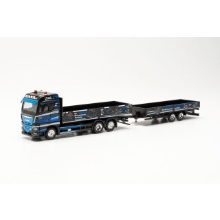 Herpa 315739 MAN TGX GM Tandempritsche-Hängerzug, HS Schoch  Maßstab 1:87