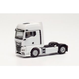 Herpa 315876 MAN TGX GX Zugmaschine mit Spiegelkameras, weiß  Maßstab 1:87