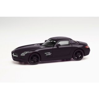 Herpa 420501-002 Mercedes Benz SLS AMG, schwarz  Maßstab 1:87