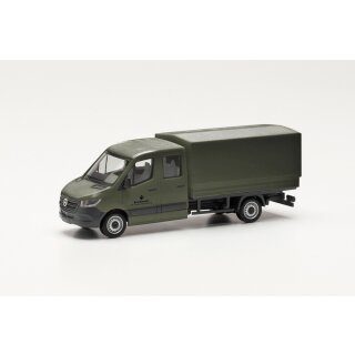 Herpa 700795 MB Sprinter `18 DoKa mi Plane, Bundeswehr  Maßstab 1:87