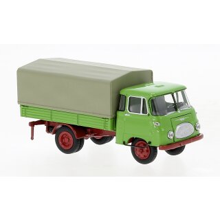 Brekina 30527 Robur LO 2500 PP, grün, rot, 1961 Maßstab: 1:87