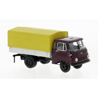 Brekina 30616 Robur LO 2501 PP, dunkelrot/schwarz, 1961 Maßstab: 1:87