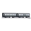 Tillig 01073 Umbauwagen-Paar, 2. Klasse, DB, Ep.III  Spur TT