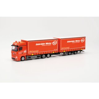 Herpa 316149 MB Actros 18 BS Volumen-Hängerzug, Gebrüder Weiss  Maßstab 1:87