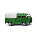 Wiking 029309 VW T3 Doppelkabine - grasgrün...