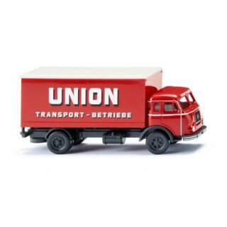 Wiking 042502 Henschel Koffer-LKW, Union Transport  Maßstab 1:87
