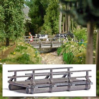 Busch 1850 Holzbrücke Spur H0