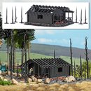 Busch 1853 Abgebrannte Waldhütte  Spur H0