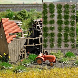 Busch 3552 Grasbüschel mit Steinen Sommer, 40 Stück