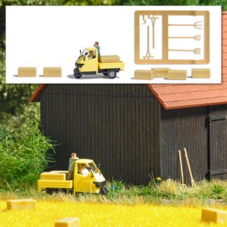 Busch 7934 A-Set: Heutransport  Spur H0